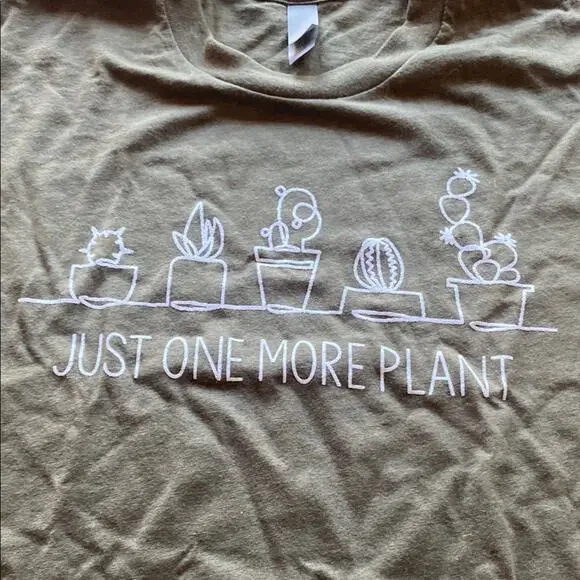 🔥 SALE!! Next Level Apparel Olive Green Graphic T-Shirt - Picture 1 of 5